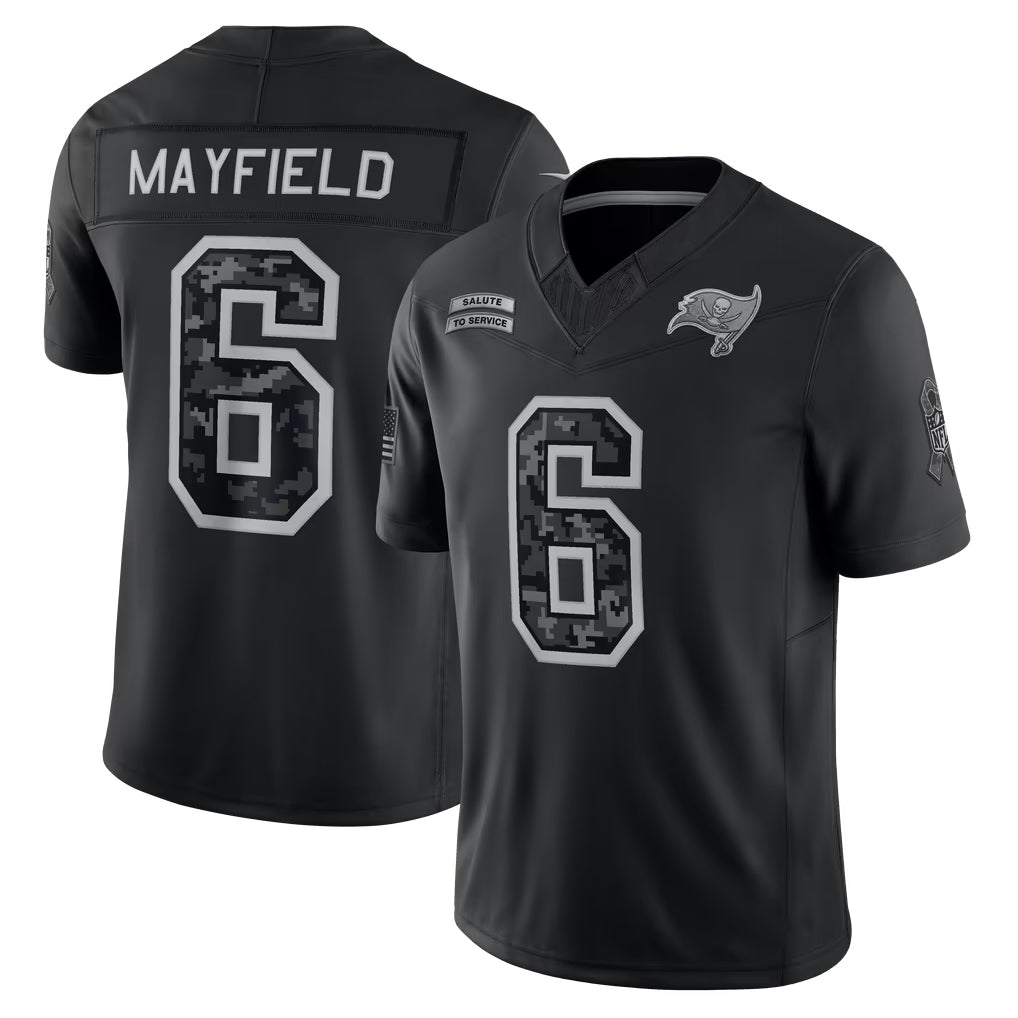 BIPIHUC TB.Buccaneers #6 Baker Mayfield Player Black Limited 2026 Salute to Service Home Game Stitched Jerseys