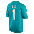 BIPIHUC M.Dolphins #1 Dad Aqua Game Jersey