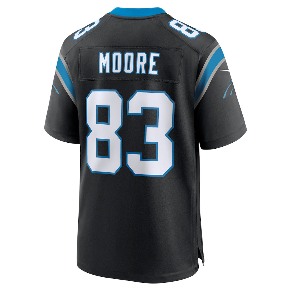 BIPIHUC C.Panthers #83 David Moore Black Game Jersey