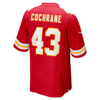 BIPIHUC KC.Chiefs #43 Jack Cochrane Red Game Player Jersey