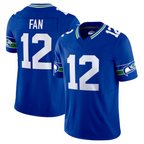 BIPIHUC #12 12th Fan Player S.Seahawks Royal Vapor F.U.S.E. Limited Stitched Jerseys