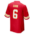 BIPIHUC KC.Chiefs #6 Bryan Cook Red Game Player Jersey