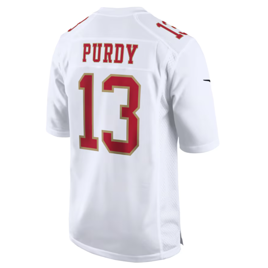 BIPIHUC #13 Brock Purdy Player SF.49ers Tundra White Fashion Game Stitched Jersey