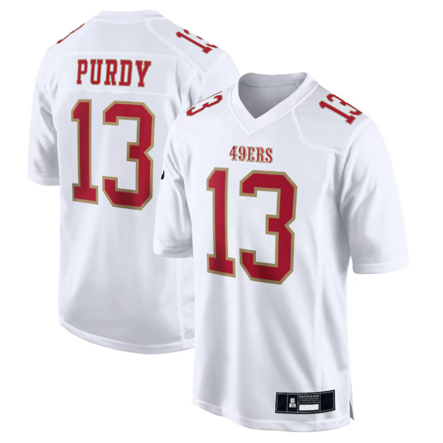 BIPIHUC SF.49ers #13 Brock Purdy Player Tundra White Fashion Game Stitched Jerseys