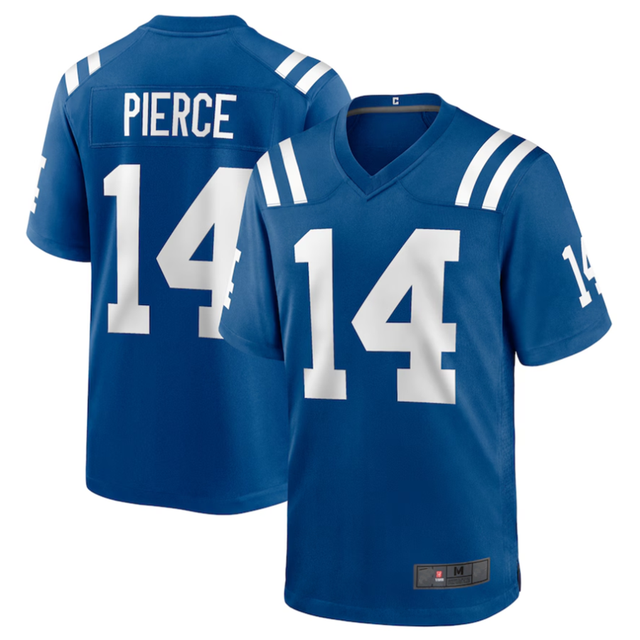 BIPIHUC #14 Alec Pierce Player IN.Colts Player Game Stitched Jerseys - Royal