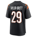 BIPIHUC C.Bengals #29 Cam Taylor-Britt Black Game Player Jersey
