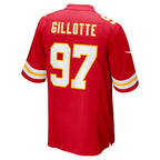 BIPIHUC KC.Chiefs #97 Ashton Gillotte Red Team Game Jersey