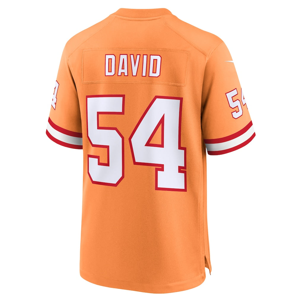 BIPIHUC TB.Buccaneers #54 Lavonte David Orange Throwback Game Jersey
