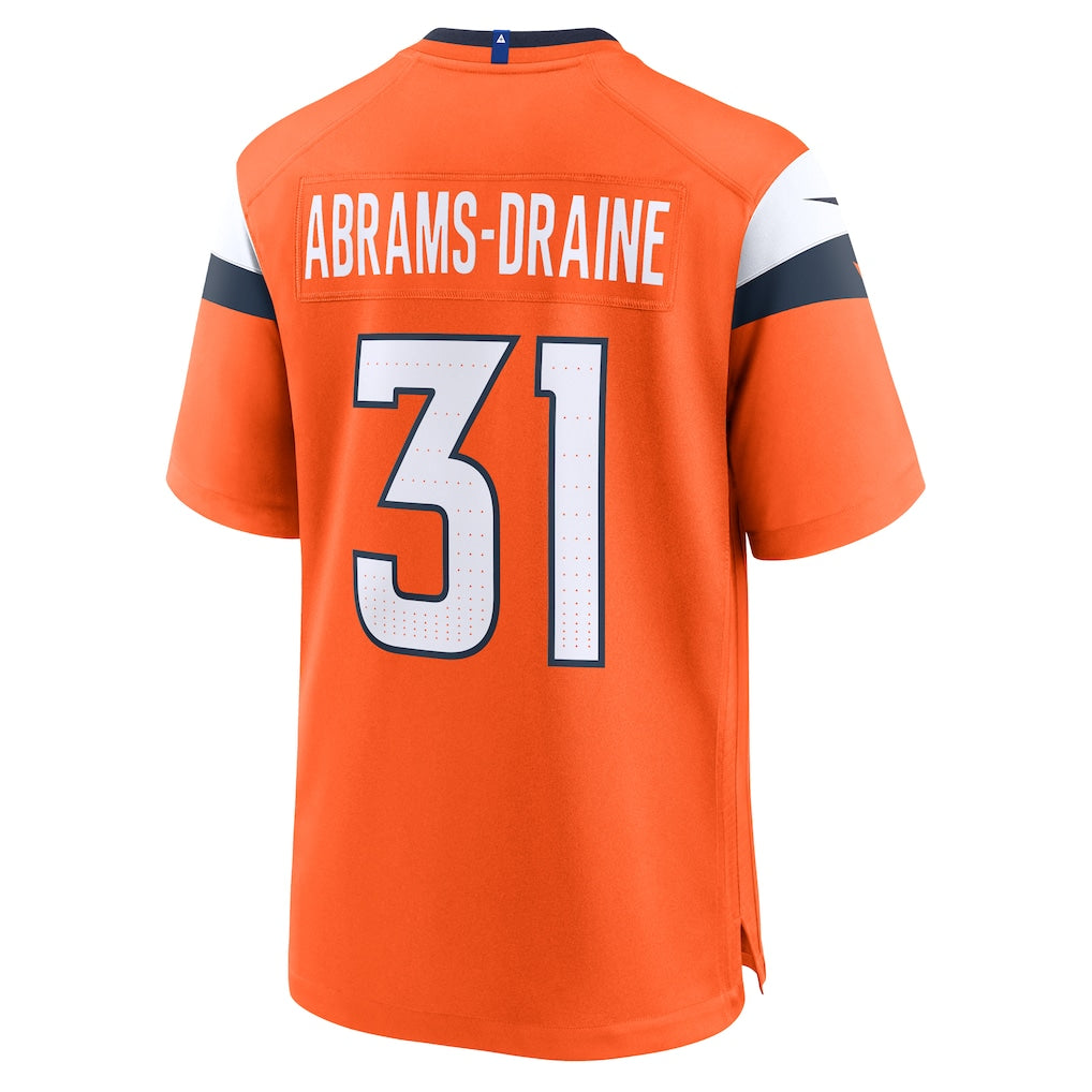 BIPIHUC D.Broncos #31 Kris Abrams-Draine Orange Team Game Jersey