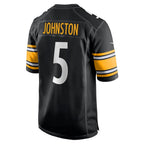 BIPIHUC P.Steelers #5 Cameron Johnston Black Game Jersey