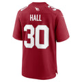 BIPIHUC A.Cardinals #30 Darren Hall Cardinal Team Game Jersey