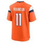 BIPIHUC D.Broncos #11 Troy Franklin Orange Team Game Jersey