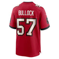 BIPIHUC TB.Buccaneers #57 John Bullock Red Team Game Jersey