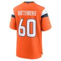 BIPIHUC D.Broncos #60 Luke Wattenberg Orange Team Game Jersey