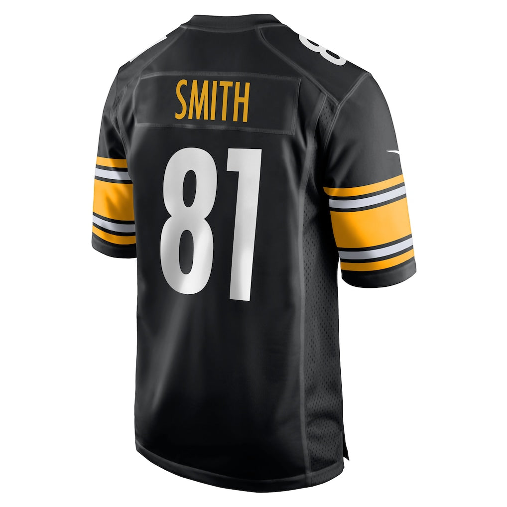 BIPIHUC P.Steelers #81 Jonnu Smith Black Team Game Jersey