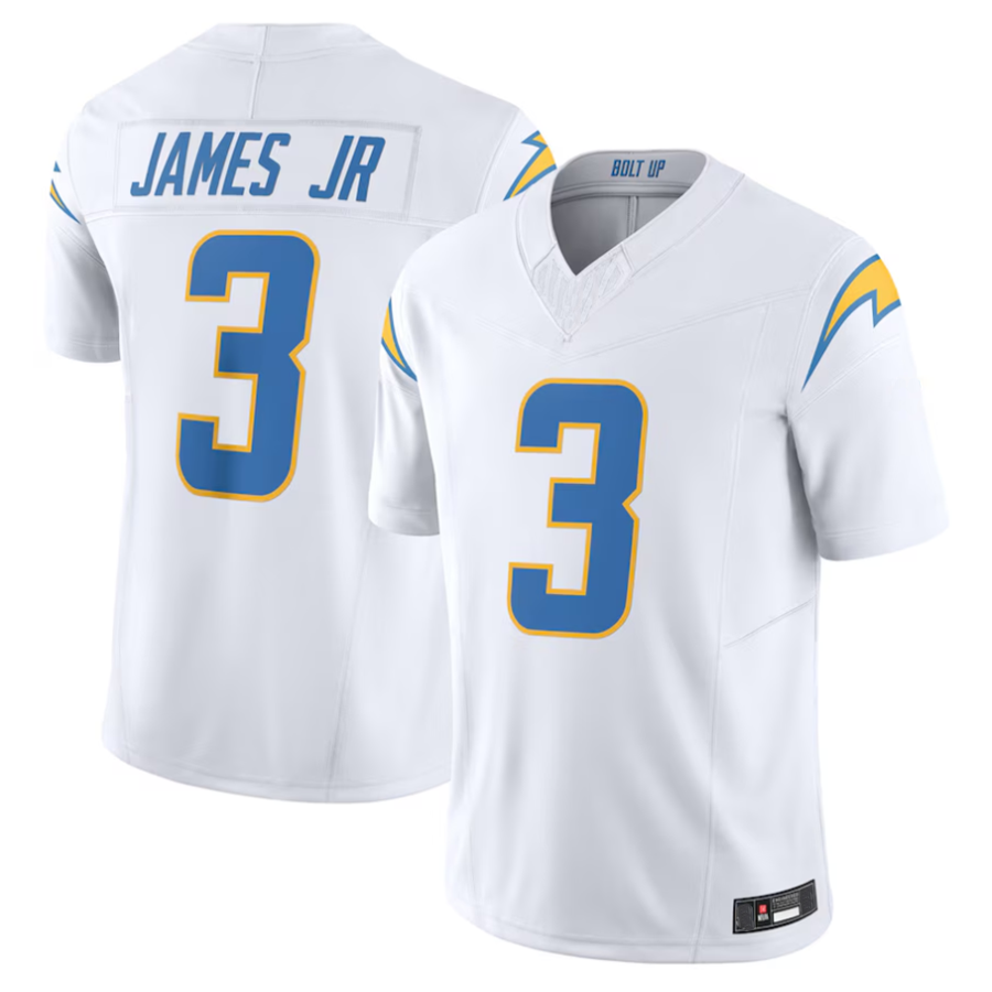 BIPIHUC #3 Derwin James Jr. Player LA.Chargers Vapor F.U.S.E. Limited Stitched Jerseys - White