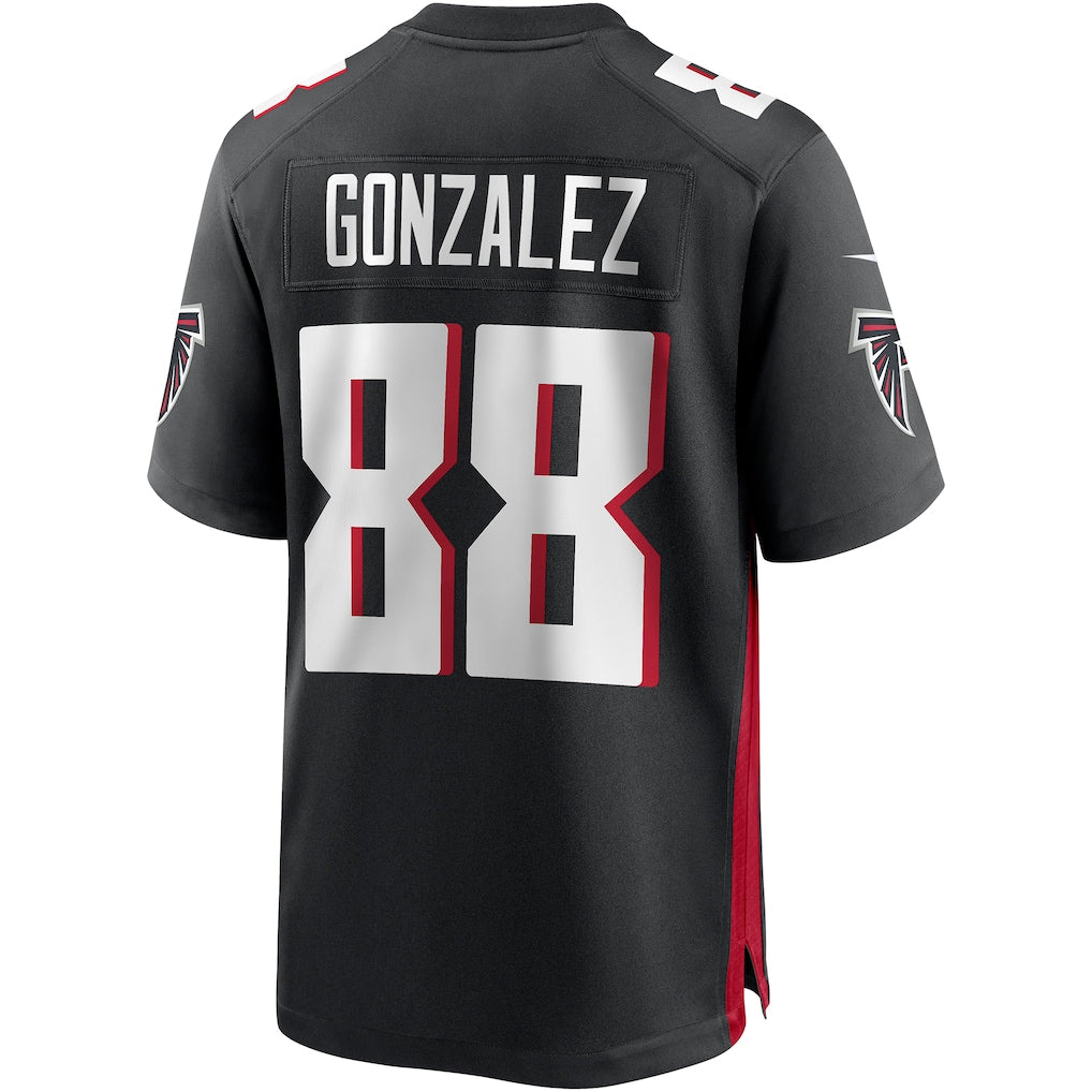 BIPIHUC A.Falcons #88 Tony Gonzalez Black Game Retired Player Jersey