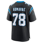BIPIHUC C.Panthers #78 Popo Aumavae Black Team Game Jersey