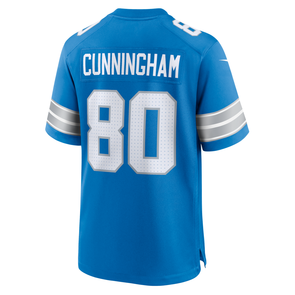 BIPIHUC D.Lions #80 Malik Cunningham Blue Team Game Jersey