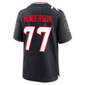 BIPIHUC H.Texans #77 LaDarius Henderson Navy Team Game Jersey