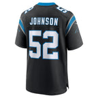 BIPIHUC C.Panthers #52 DJ Johnson Black Game Jersey