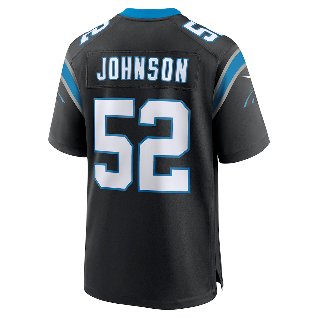 BIPIHUC C.Panthers #52 DJ Johnson Black Game Jersey