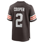 BIPIHUC C.Browns #2 Amari Cooper Brown Player Game Jersey