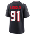 BIPIHUC H.Texans #91 Folorunso Fatukasi Navy Team Game Jersey