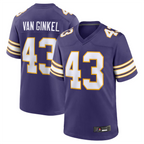 BIPIHUC #43 Andrew Van Ginkel Player MN.Vikings Purple Game Stitched Jerseys
