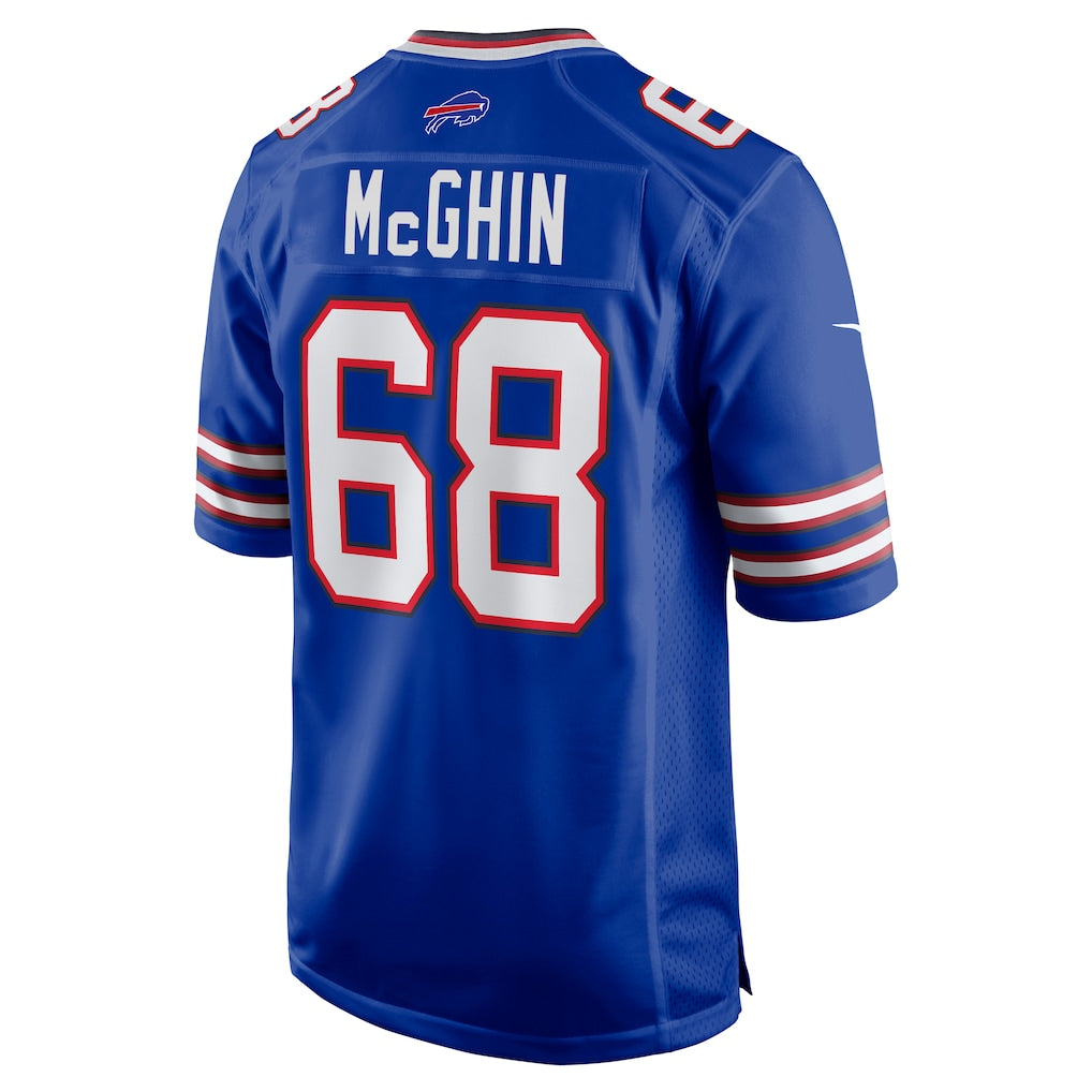 BIPIHUC B.Bills #68 Garrett McGhin Royal Team Game Jersey
