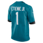 BIPIHUC J.Jaguars #1 Travis Etienne Jr Teal Game Jersey