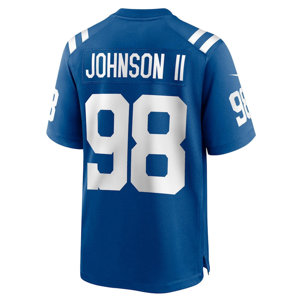 BIPIHUC IN.Colts #98 Eric Johnson II Royal Team Game Jersey