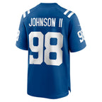 BIPIHUC IN.Colts #98 Eric Johnson II Royal Team Game Jersey