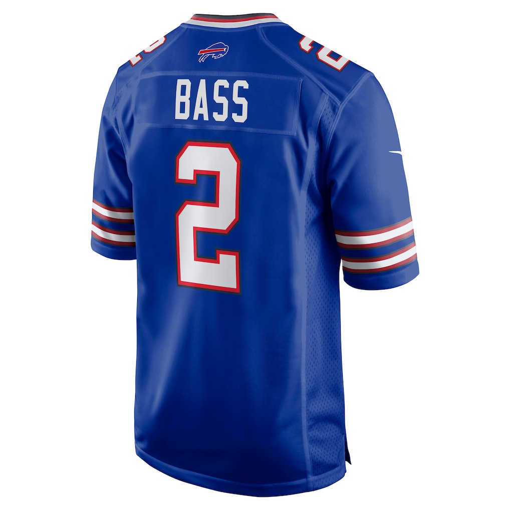 BIPIHUC B.Bills #2 Tyler Bass Royal Game Player Jersey