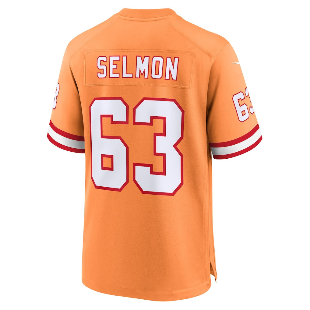 BIPIHUC TB.Buccaneers #63 Lee Roy Selmon Creamsicle 50th Season Game Jersey