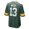 BIPIHUC GB.Packers #13 Dontayvion Wicks Green Game Jersey