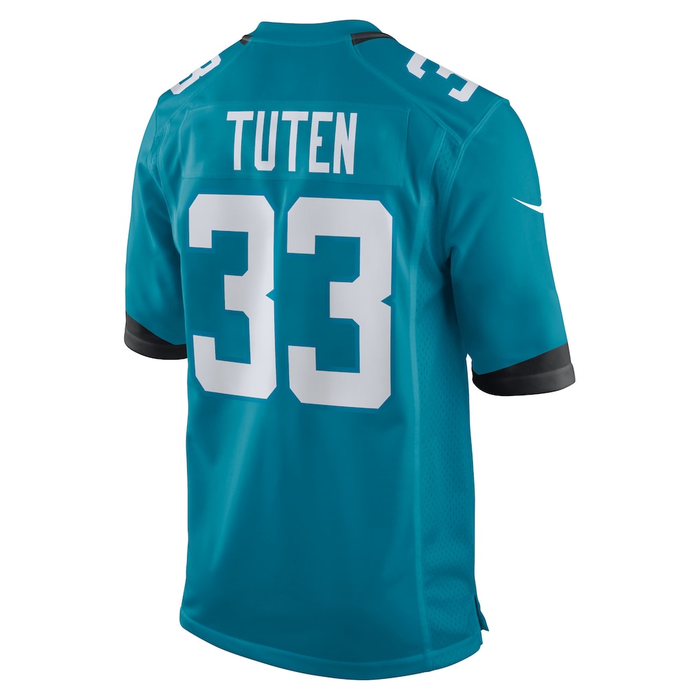 BIPIHUC J.Jaguars #33 Bhayshul Tuten Teal Team Game Jersey