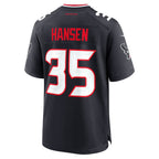 BIPIHUC H.Texans #35 Jake Hansen Navy Team Game Jersey