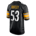 BIPIHUC P.Steelers #53 JaWhaun Bentley Black Team Game Jersey