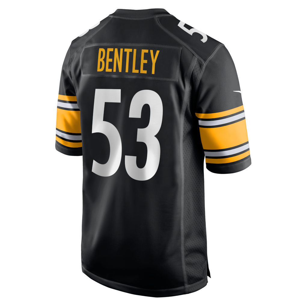 BIPIHUC P.Steelers #53 JaWhaun Bentley Black Team Game Jersey