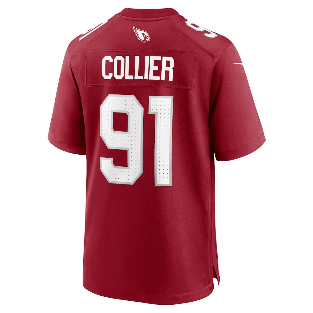 BIPIHUC A.Cardinals #91 L.J. Collier Cardinal Team Game Jersey