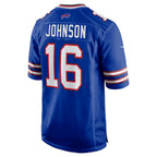 BIPIHUC B.Bills #16 Xavier Johnson Royal Game Jersey