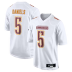 BIPIHUC #5 Jayden Daniels Player W.Commanders Tundra White Fashion Stitched Jerseys