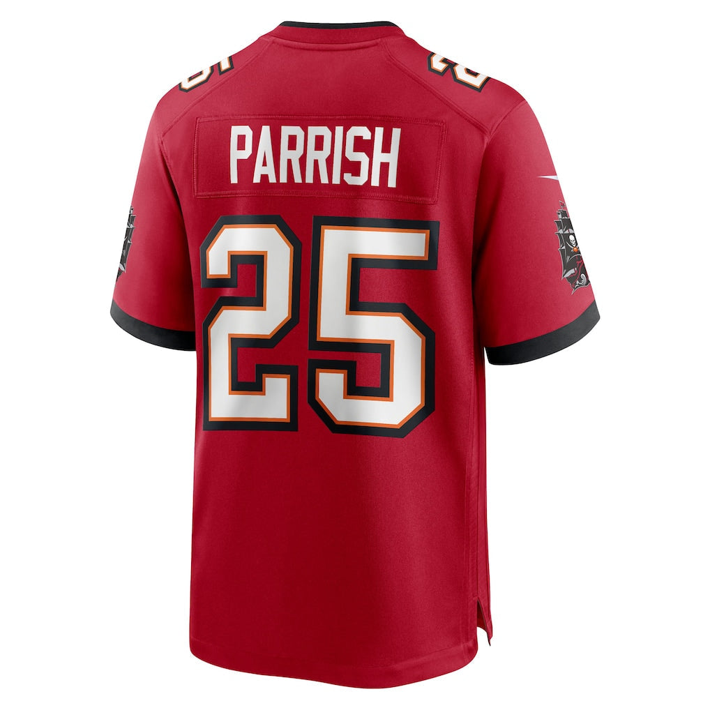 BIPIHUC TB.Buccaneers #25 Jacob Parrish Red Team Game Jersey