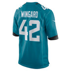BIPIHUC J.Jaguars #42 Andrew Wingard Teal Game Jersey