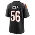 BIPIHUC C.Bengals #56 Myles Cole Black Team Game Jersey