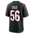 BIPIHUC C.Bengals #56 Myles Cole Black Team Game Jersey
