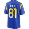 BIPIHUC LA.Rams #81 Torry Holt Royal Game Retired Player Jersey
