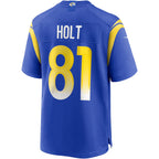 BIPIHUC LA.Rams #81 Torry Holt Royal Game Retired Player Jersey