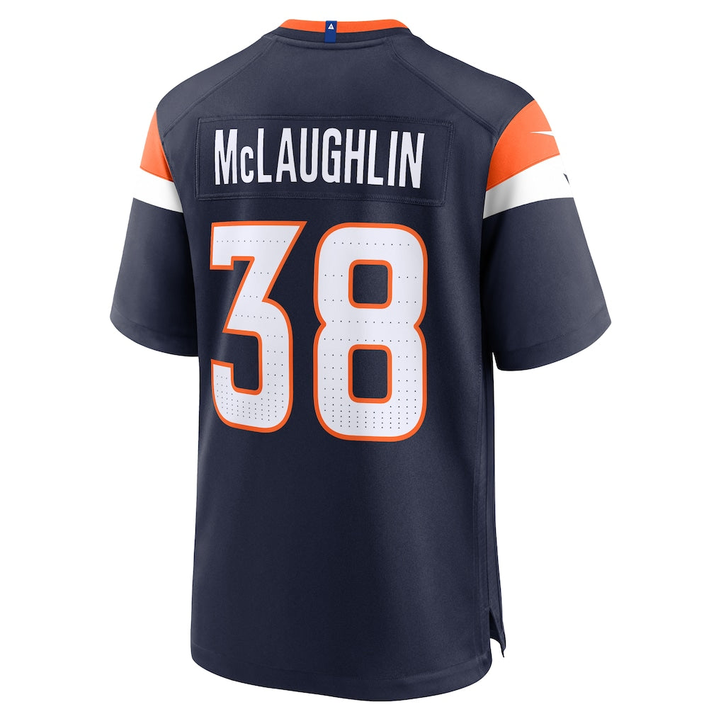 BIPIHUC D.Broncos #38 Jaleel McLaughlin Navy Alternate Game Jersey